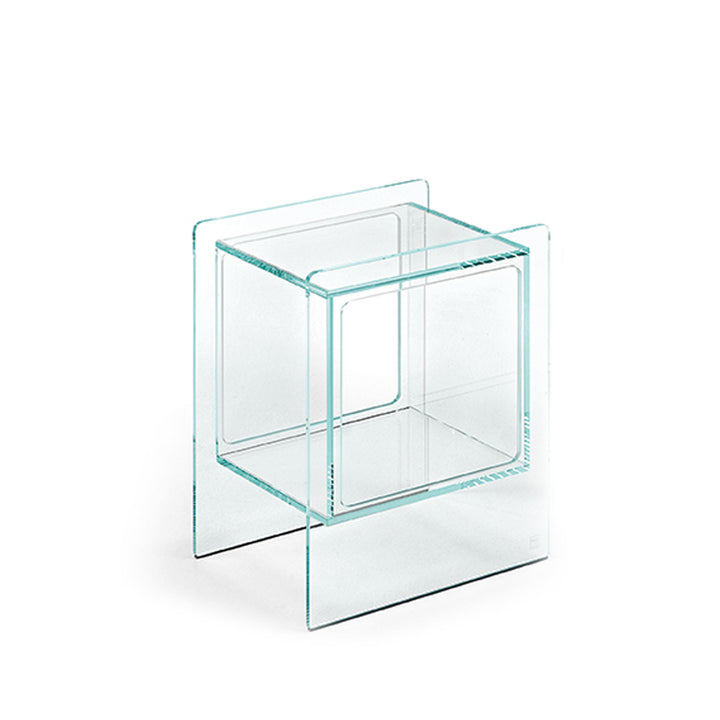 Glass Bedside Table MAGIQUE CUBO by Studio Klass for FIAM 0128