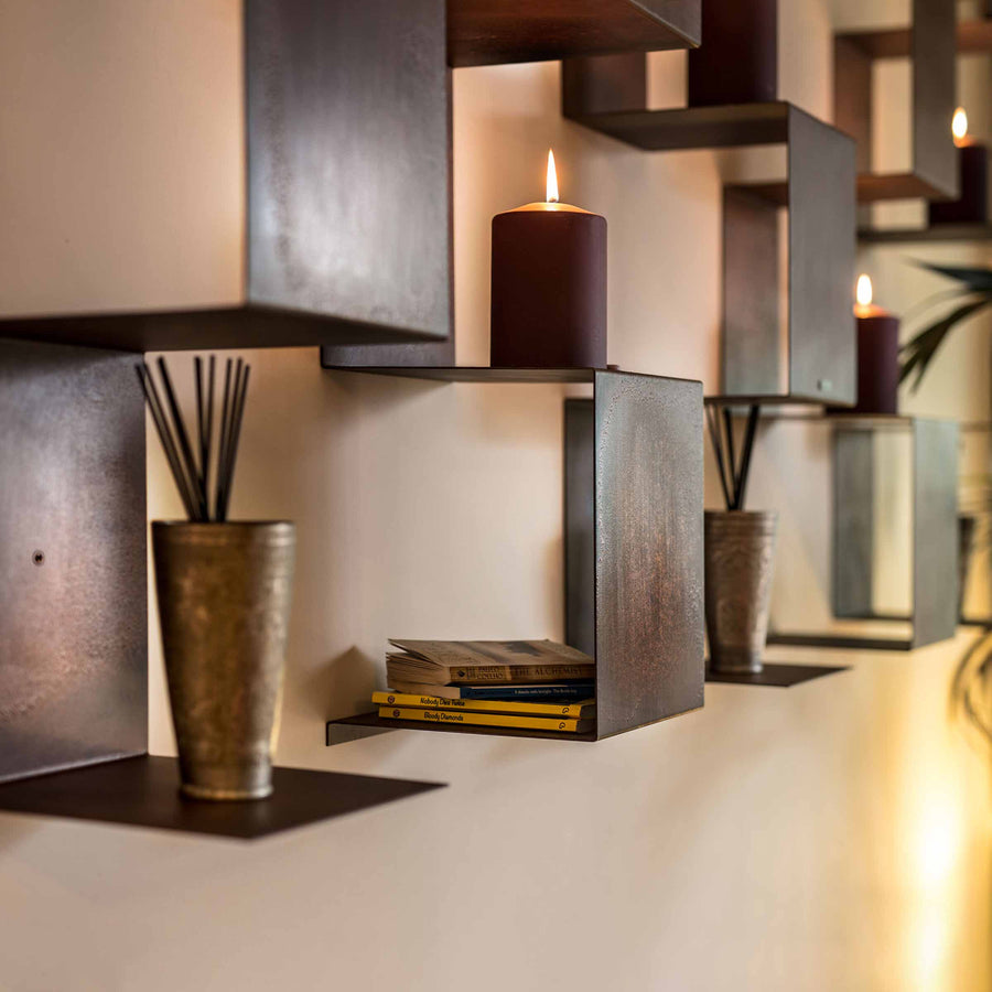 SEGMENTO CORTEN MINI - Corten Steel Bookcase. Shop on Design Italy