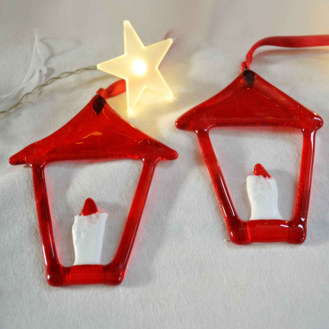 Murano Glass Christmas Ornament LANTERNA Set of Six by D.i. Più Andretto Design 03