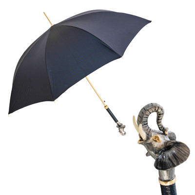 Umbrella ELEPHANT with Enameled Brass Handle 01