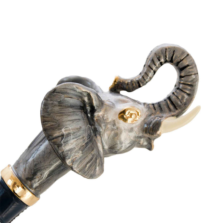 Umbrella ELEPHANT with Enameled Brass Handle 04