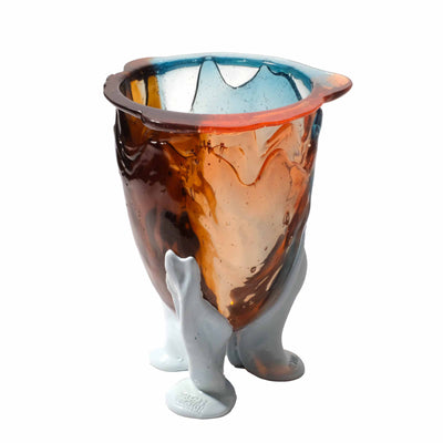 Resin Vase AMAZONIA Ruby Light Blue by Gaetano Pesce for Fish Design 01