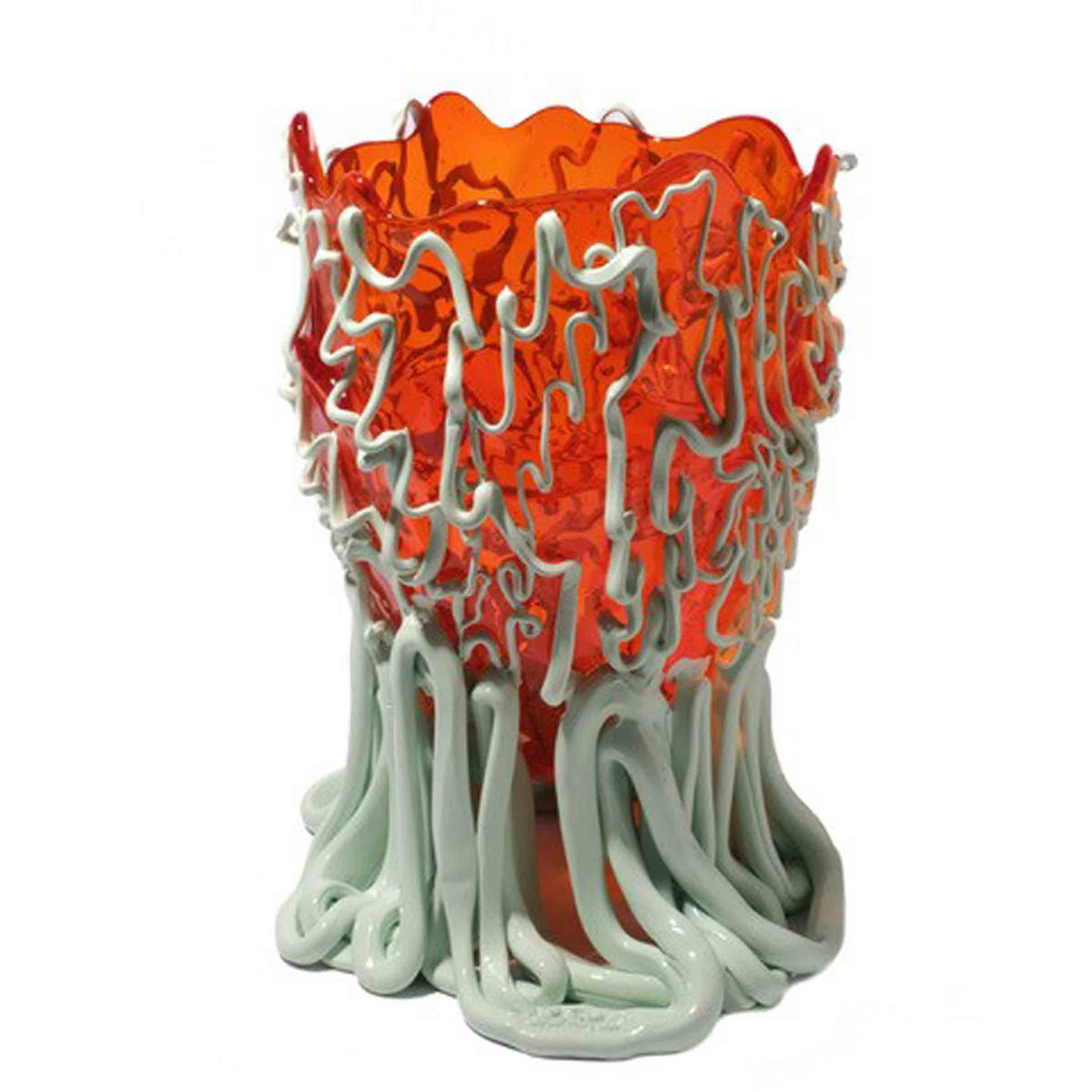 Resin Vase MEDUSA Orange by Gaetano Pesce for Fish Design 01