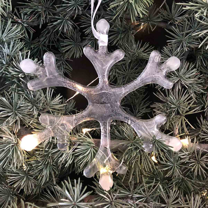 Murano Glass Christmas Ornament NEVE Set of Six by D.i. Più Andretto Design 02