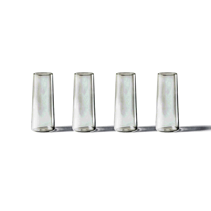 Blown Glass Flutes SCIIA Set of Six by (a+b) Dominoni, Quaquaro for Paola C