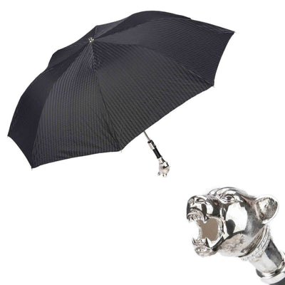 Folding Umbrella SWAROVSKI® SKULL with Swarovski® Crystal Handle by Pasotti 01