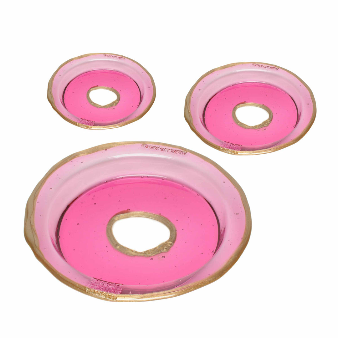 Resin Round Tray TRY-TRAY Pink by Gaetano Pesce for Fish Design 01