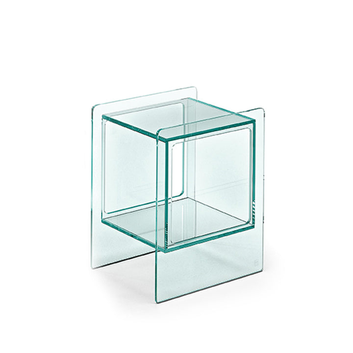 Glass Bedside Table MAGIQUE CUBO by Studio Klass for FIAM 0129