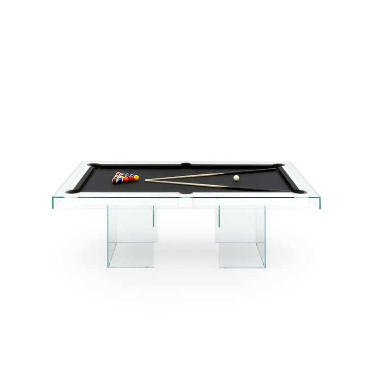 Tavolo da Biliardo in Vetro SHADOW di Basaglia e Rota Nodari per FAS Pendezza