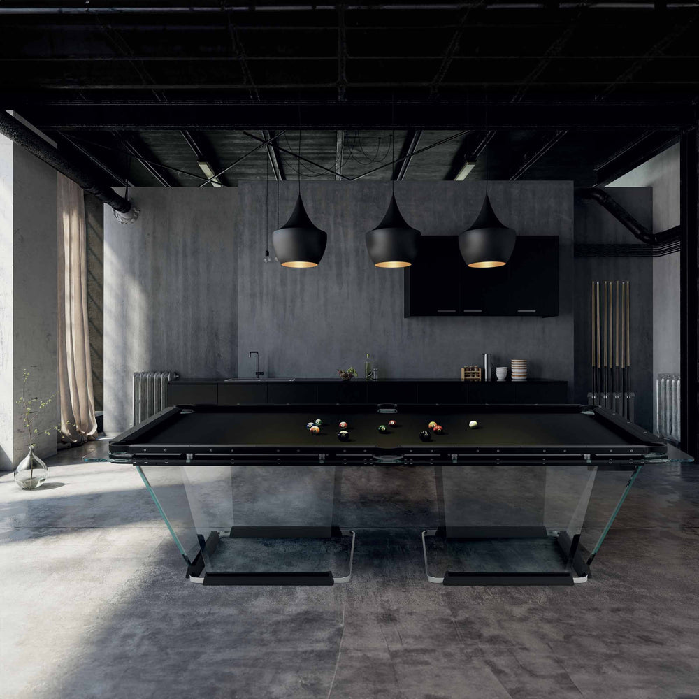 Glass Pool Table T1.1 by Marc Sadler for Teckell 02