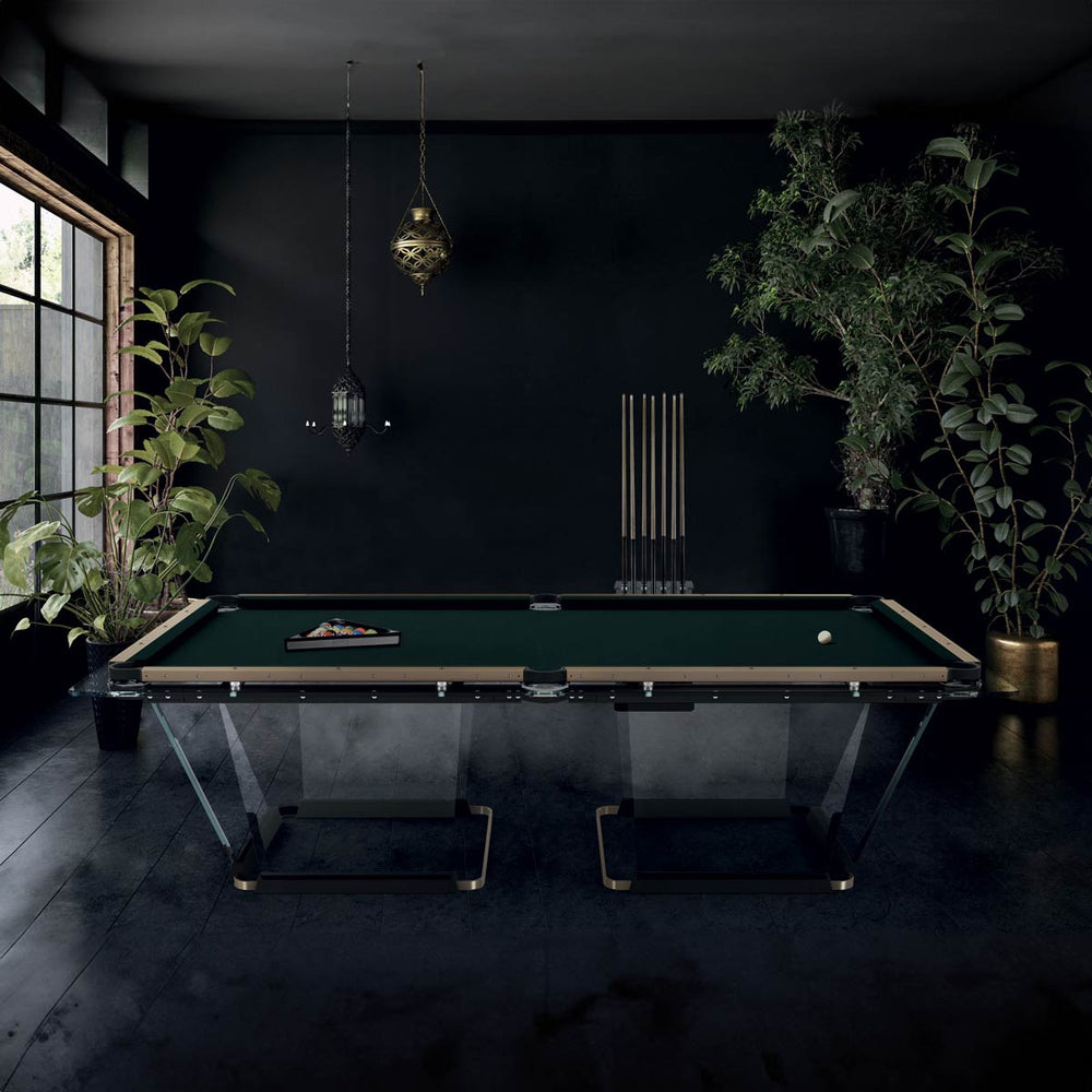 Glass Pool Table T1.1 Bronze by Marc Sadler for Teckell 02