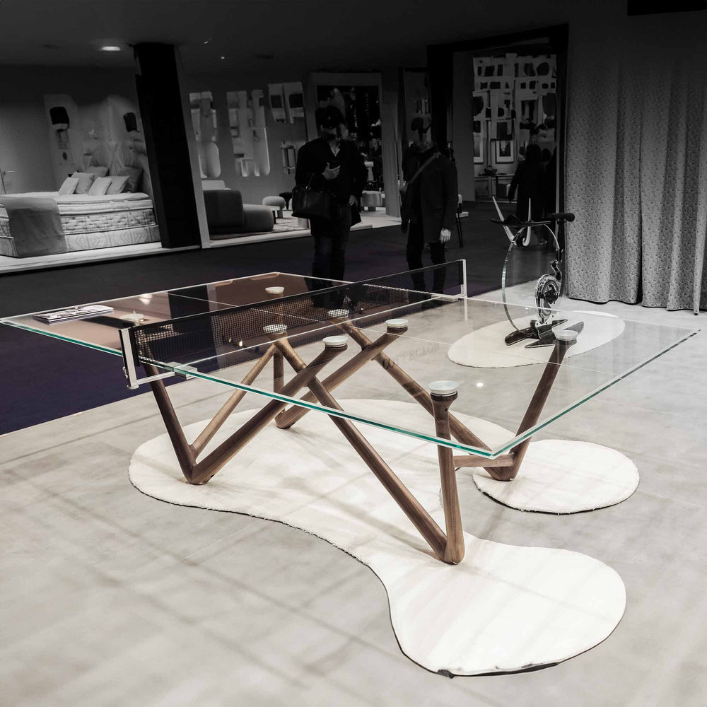 Glass Tennis Table EFFETTO 71 by Adriano Design for Teckell 02