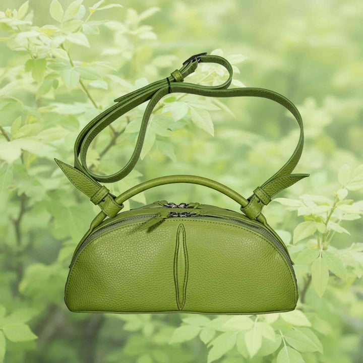 Leather Crossbody Bag ORBITA by Buti Pelletterie