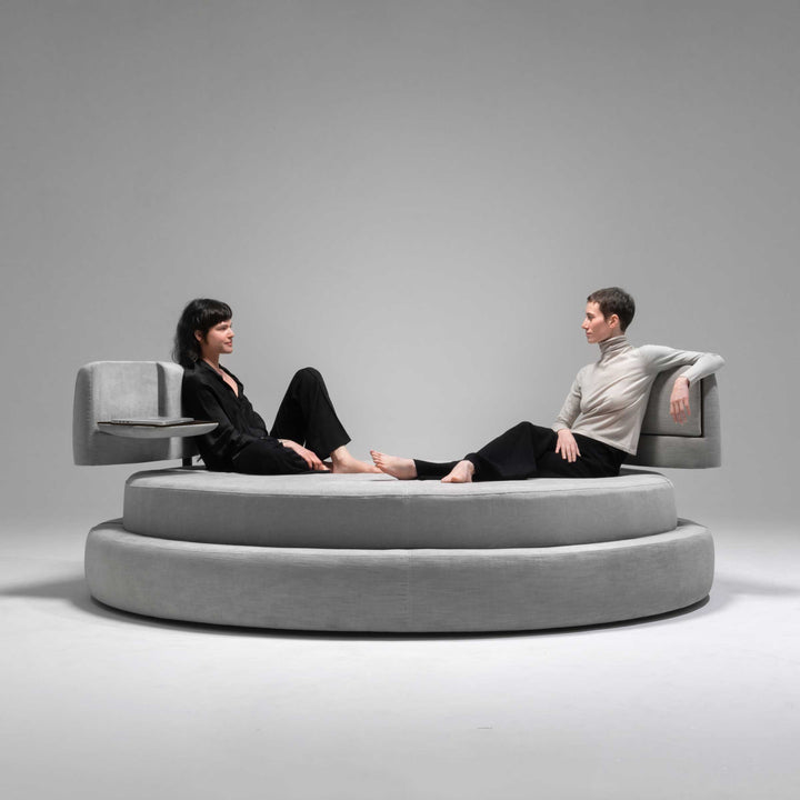 Round Bed BORDONE by MyHome Collection - Design Italy 6