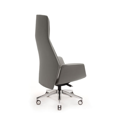 High Back Swivel Chair with Wheels DOWNTOWN PRESIDENT by Jean-Marie Massaud for Poltrona Frau 07