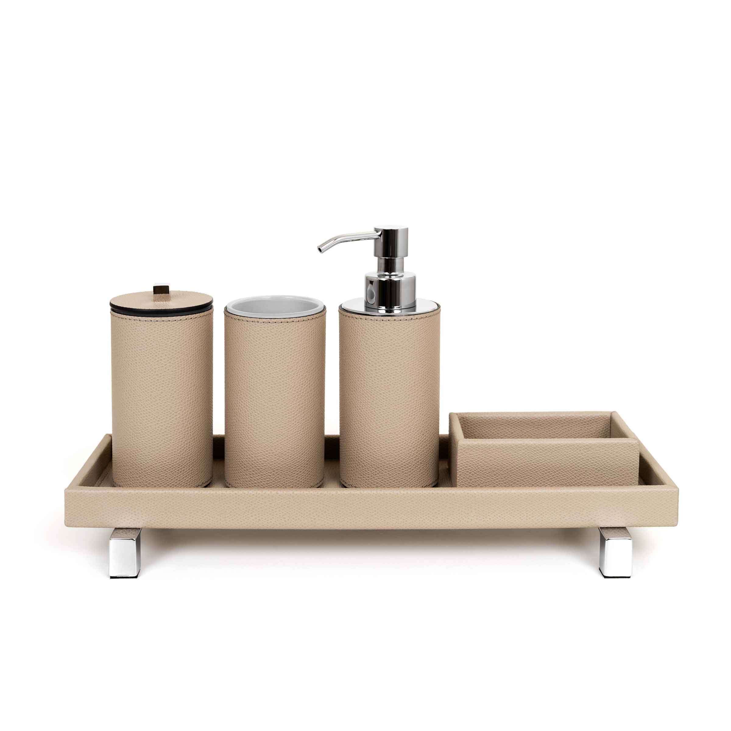 Leather Bathroom Set POSEIDON by Pinetti. Shop on Design Italy