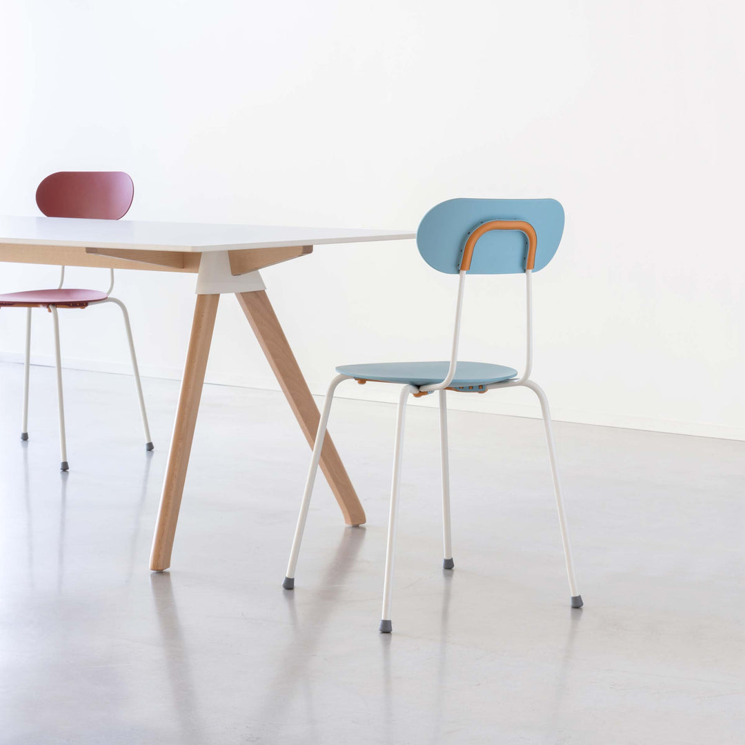 Metal Stackable Chair MARIOLINA Set of Two by Enzo Mari for Magis 03