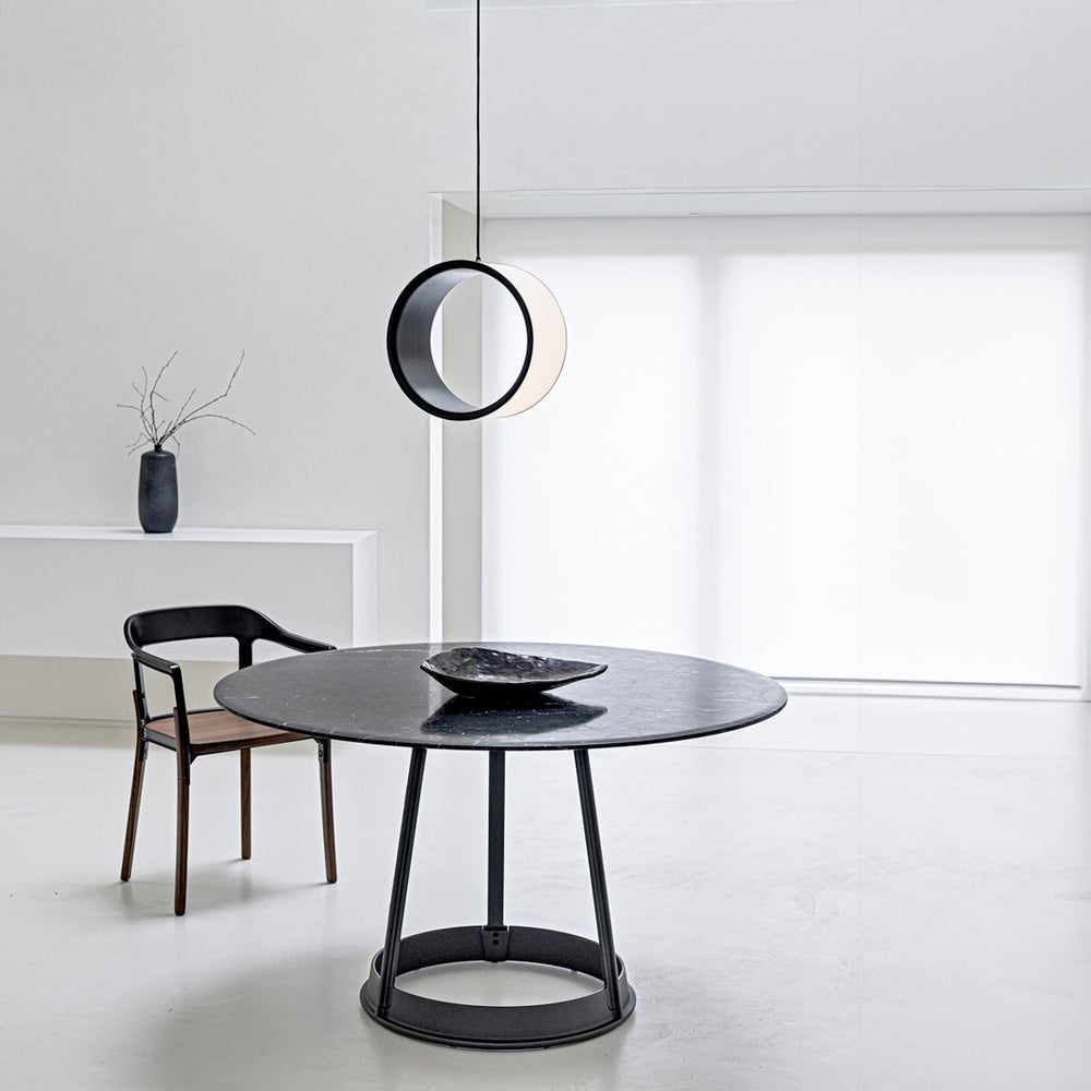 Suspension Lamp LOST by Brogliato Traverso Dining Table BRUT  by Konstantin Grcic for Magis