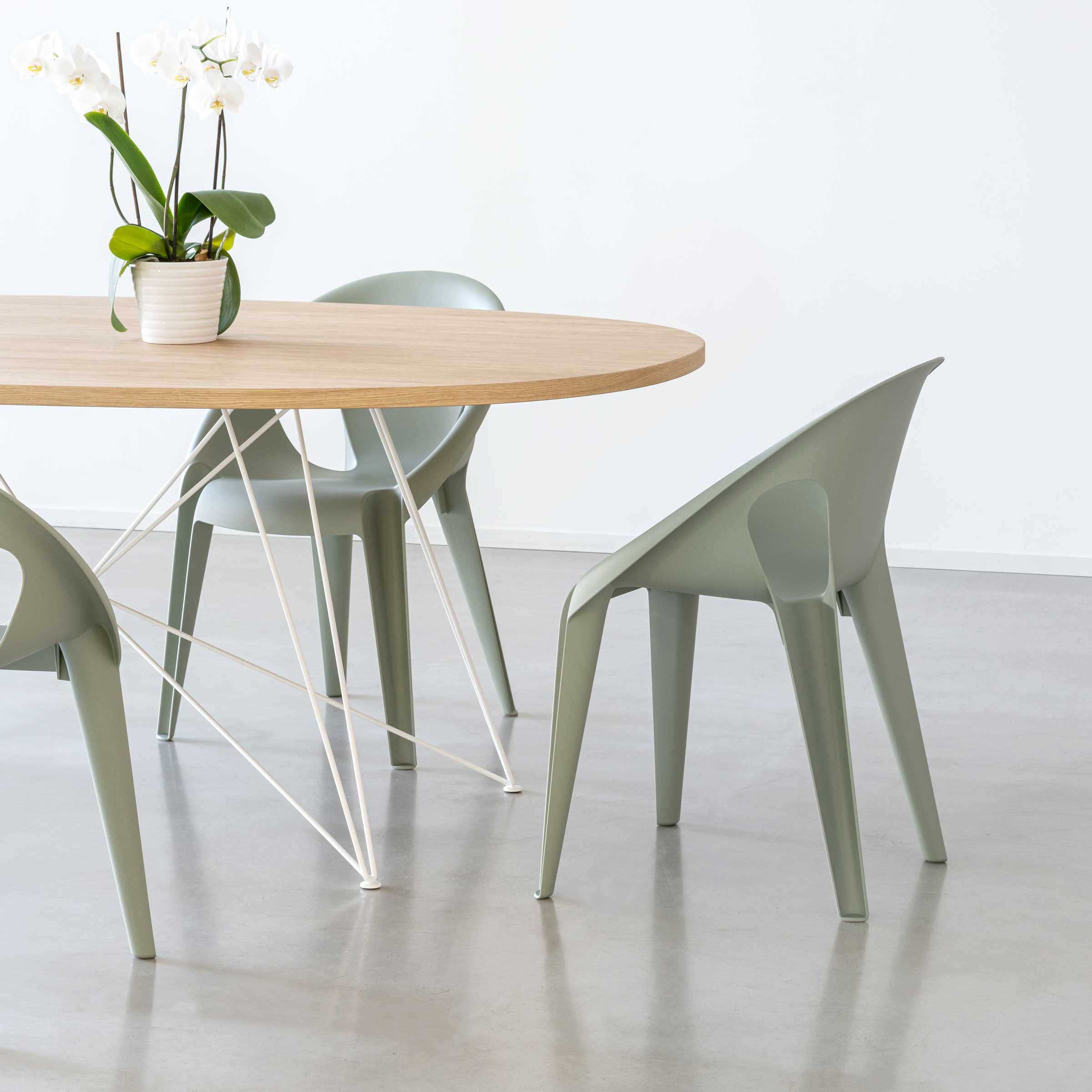 Outdoor Stackable Armrest Chair BELL by Konstantin Grcic for Magis