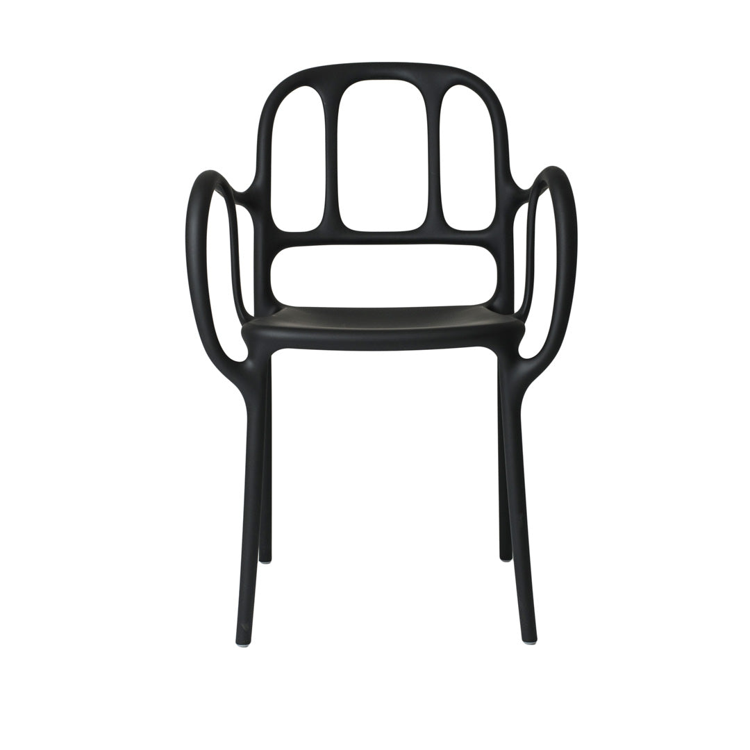 Outdoor Stackable Armrest Chair MILÀ by Jaime Hayón for Magis 06