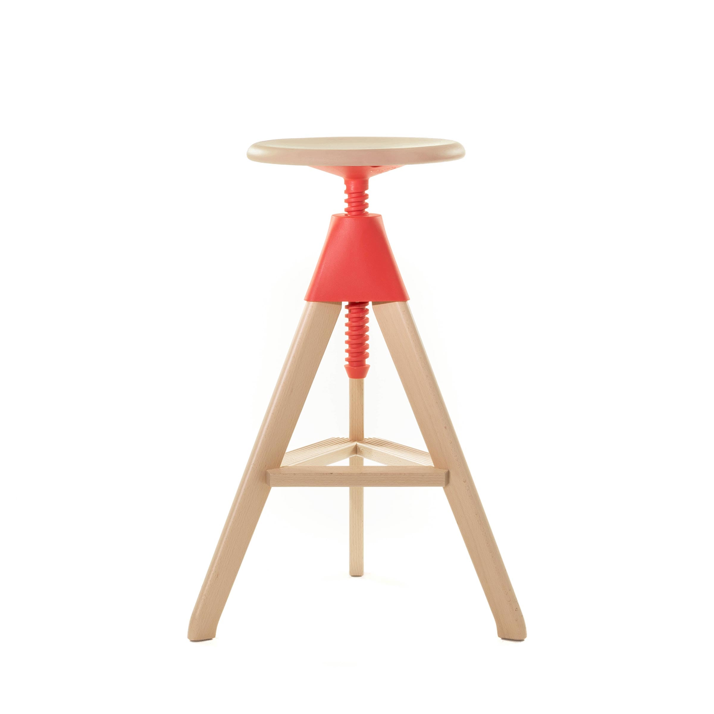 Adjustable Wooden Stool TOM by Konstantin Grcic for Magis. Shop on