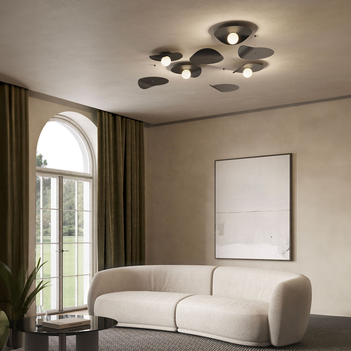 Metal Ceiling Lamp FLOW CEILING by Chris Basias for Kdln