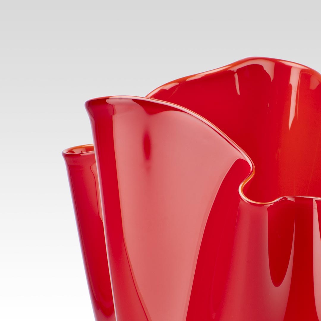 Murano Glass Vase FAZZOLETTO by Fulvio Bianconi for Venini_2