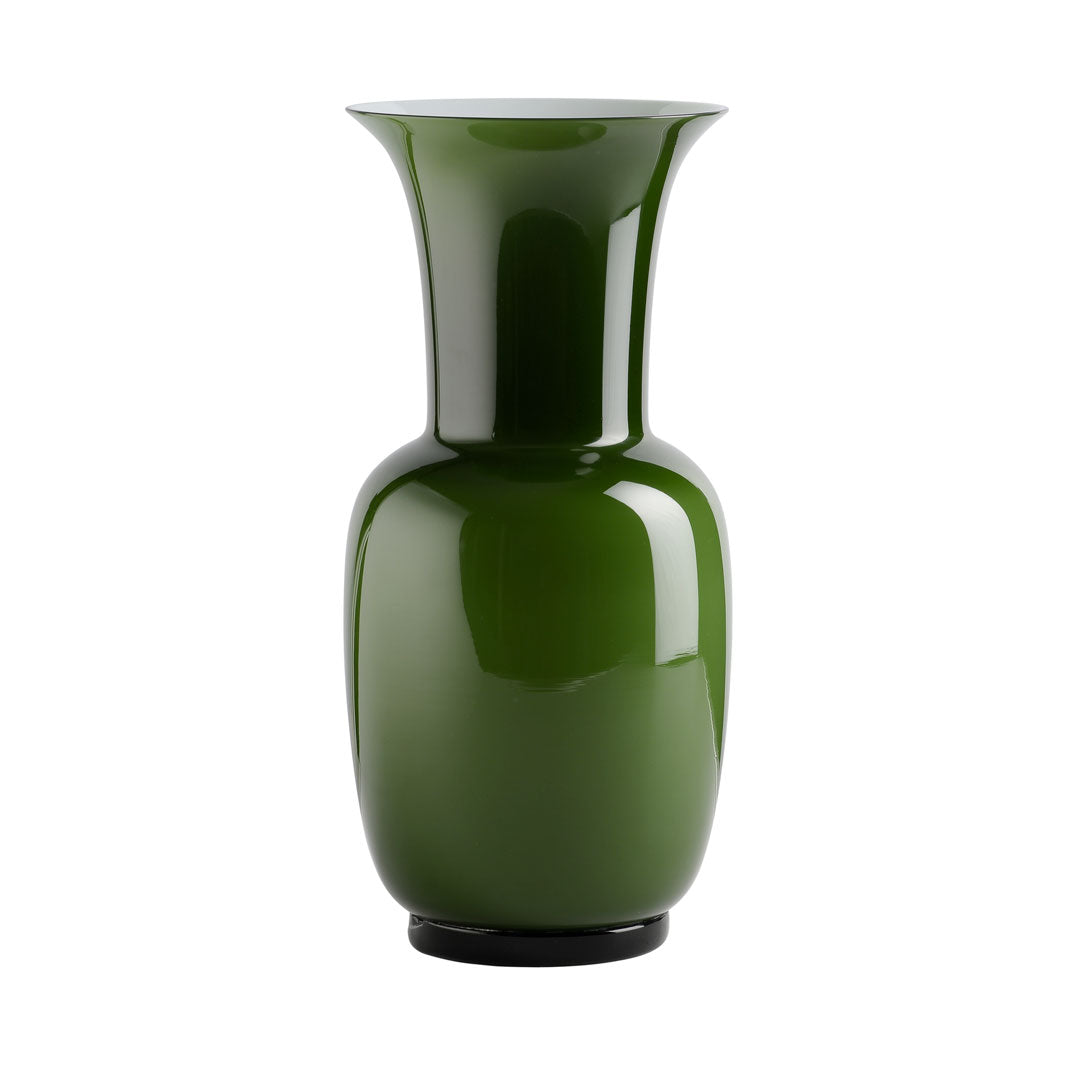 VENINI MURANO Opalino グリーンガラス フラワーベース Murano Glass Vase OPALINO by Venini. Shop on Design Italy