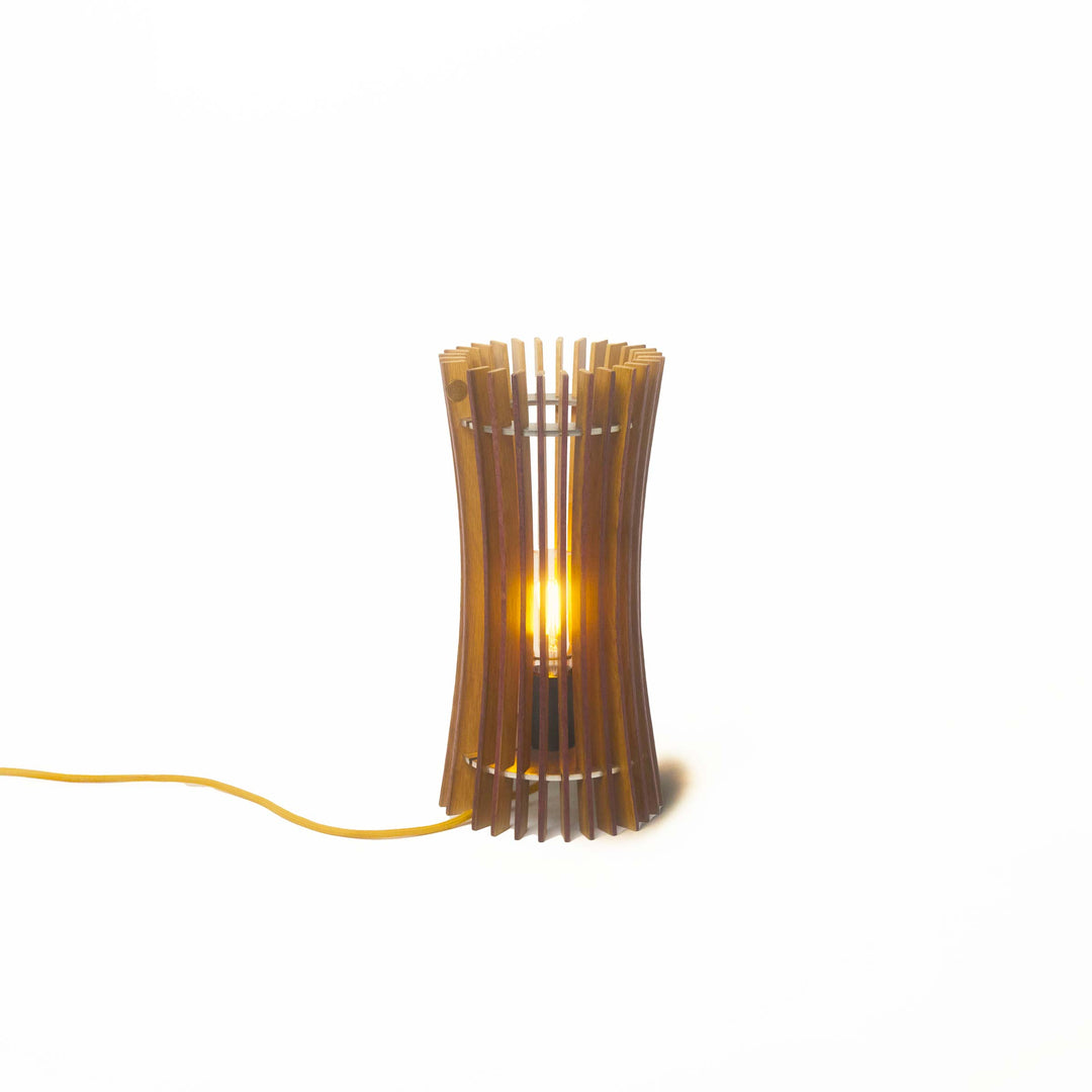 Wood Table Lamp NURI by Andrea Riva, Francesco De Luca, Caia Rossa for Winetage 02