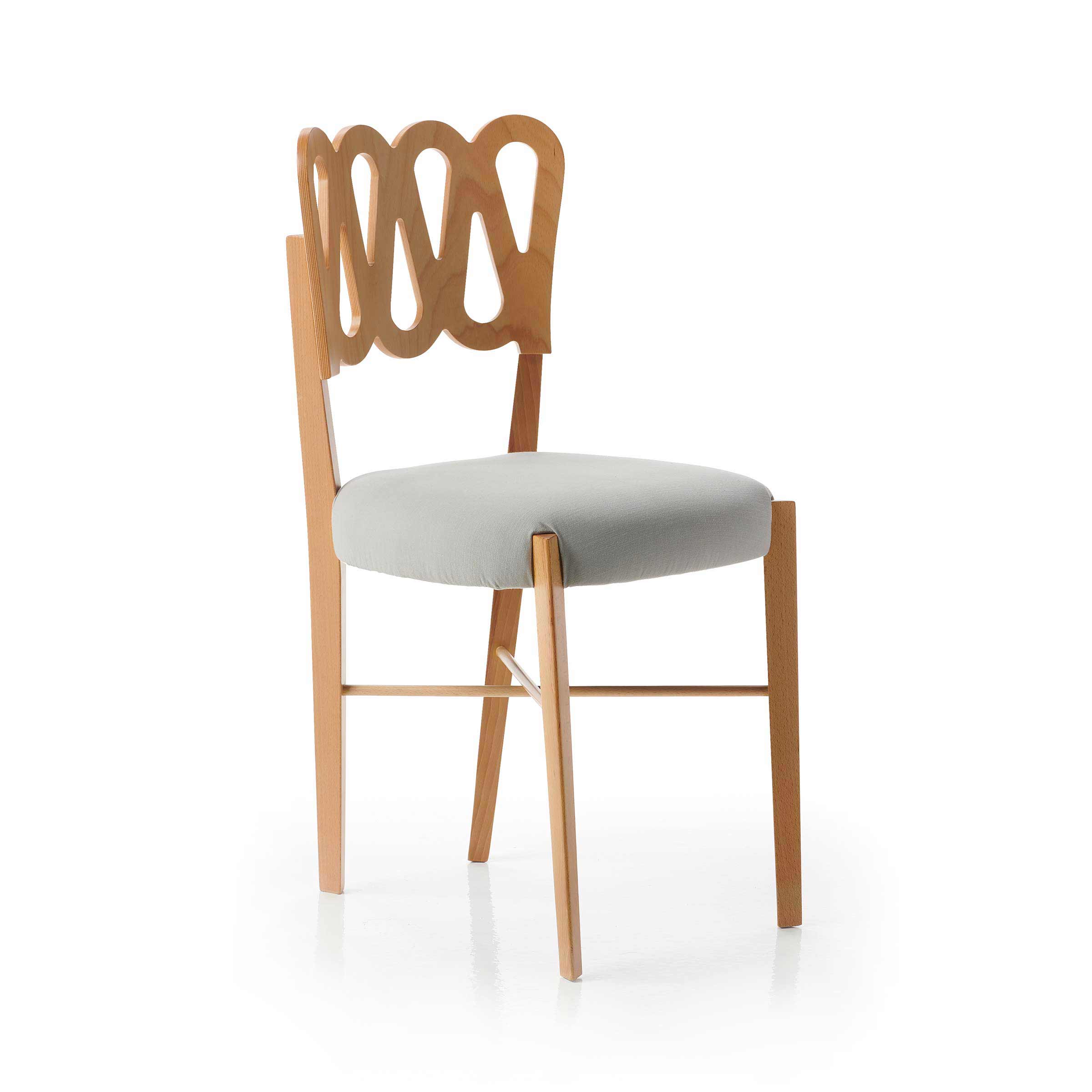 Natural Beech Wood Chair PONTI 969 by Gio Ponti for BBB Italia