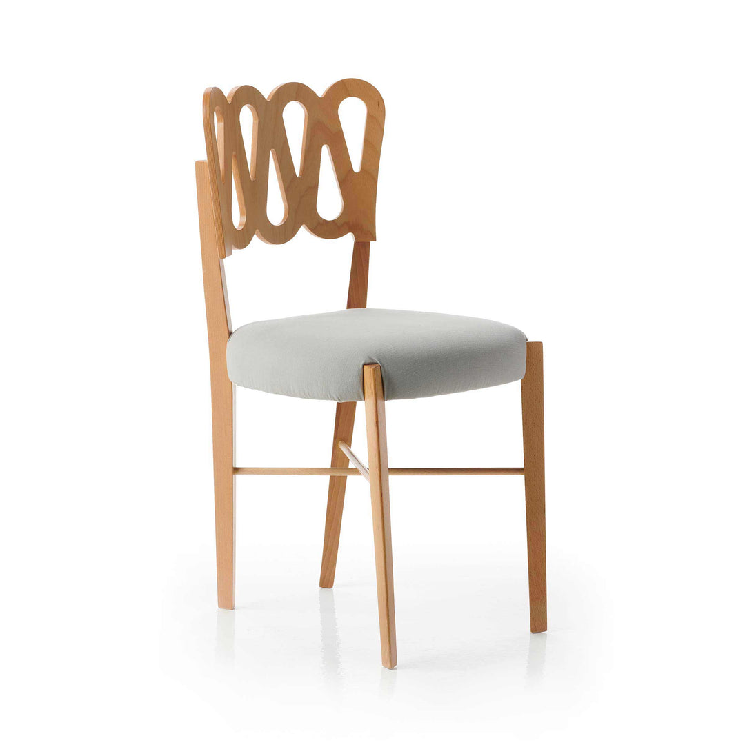 Stuhl aus natürlichem Buchenholz PONTI 969 von Gio Ponti für BBB Italia