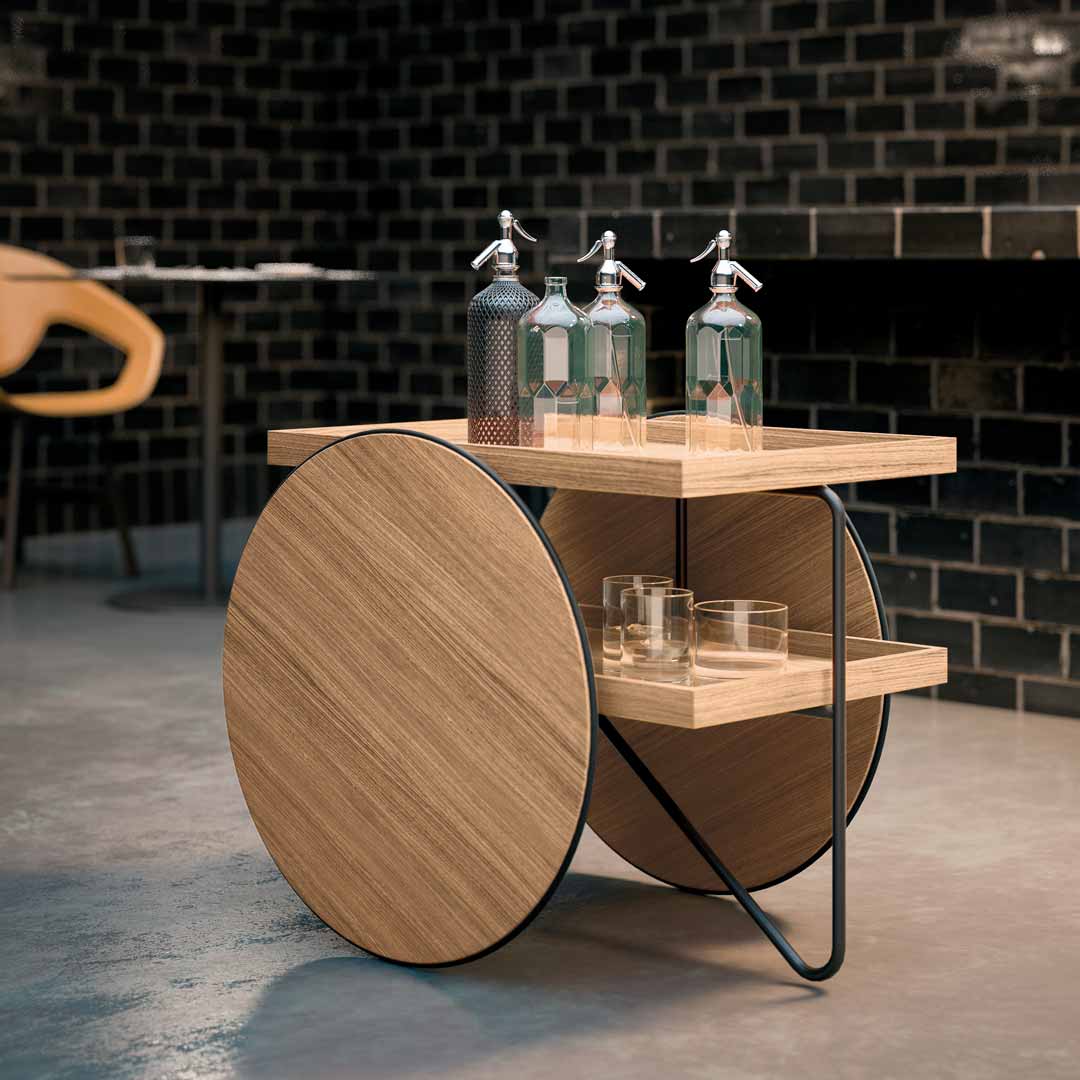 Serving Trolley CHARIOT by GamFratesi for Casamania 05