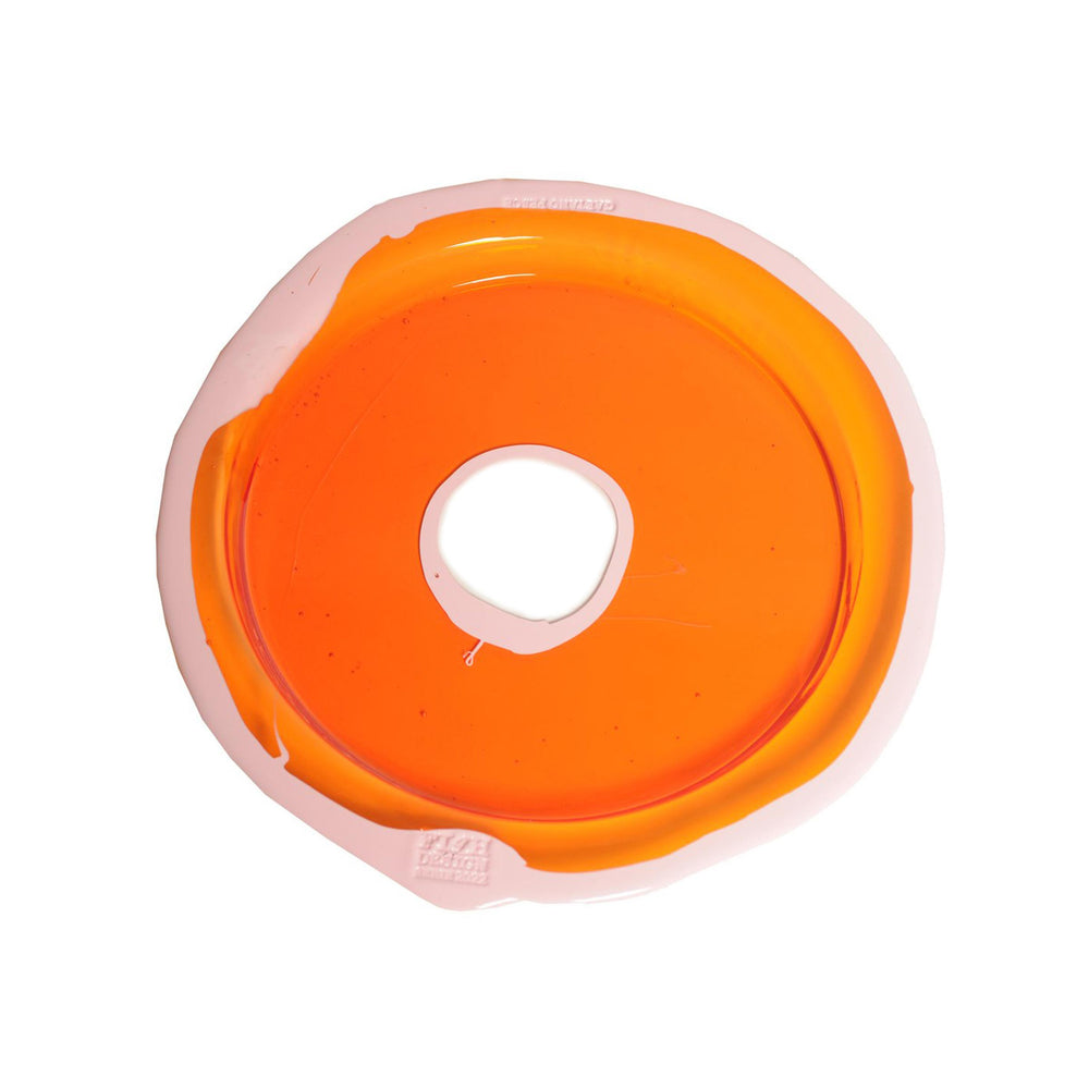 Resin Round Tray TRY-TRAY Orange by Gaetano Pesce for Fish Design 02