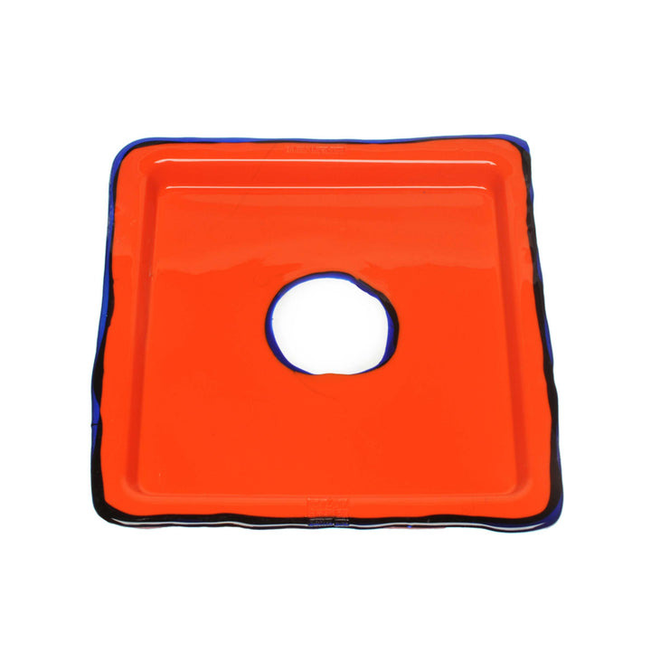 Resin Square Tray TRY-TRAY Orange by Gaetano Pesce for Fish Design 02