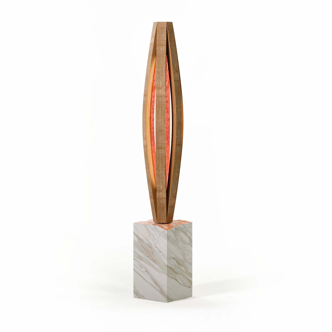 Wood Floor Lamp PIENZA by Andrea Riva, Francesco De Luca, Caia Rossa for Winetage 02