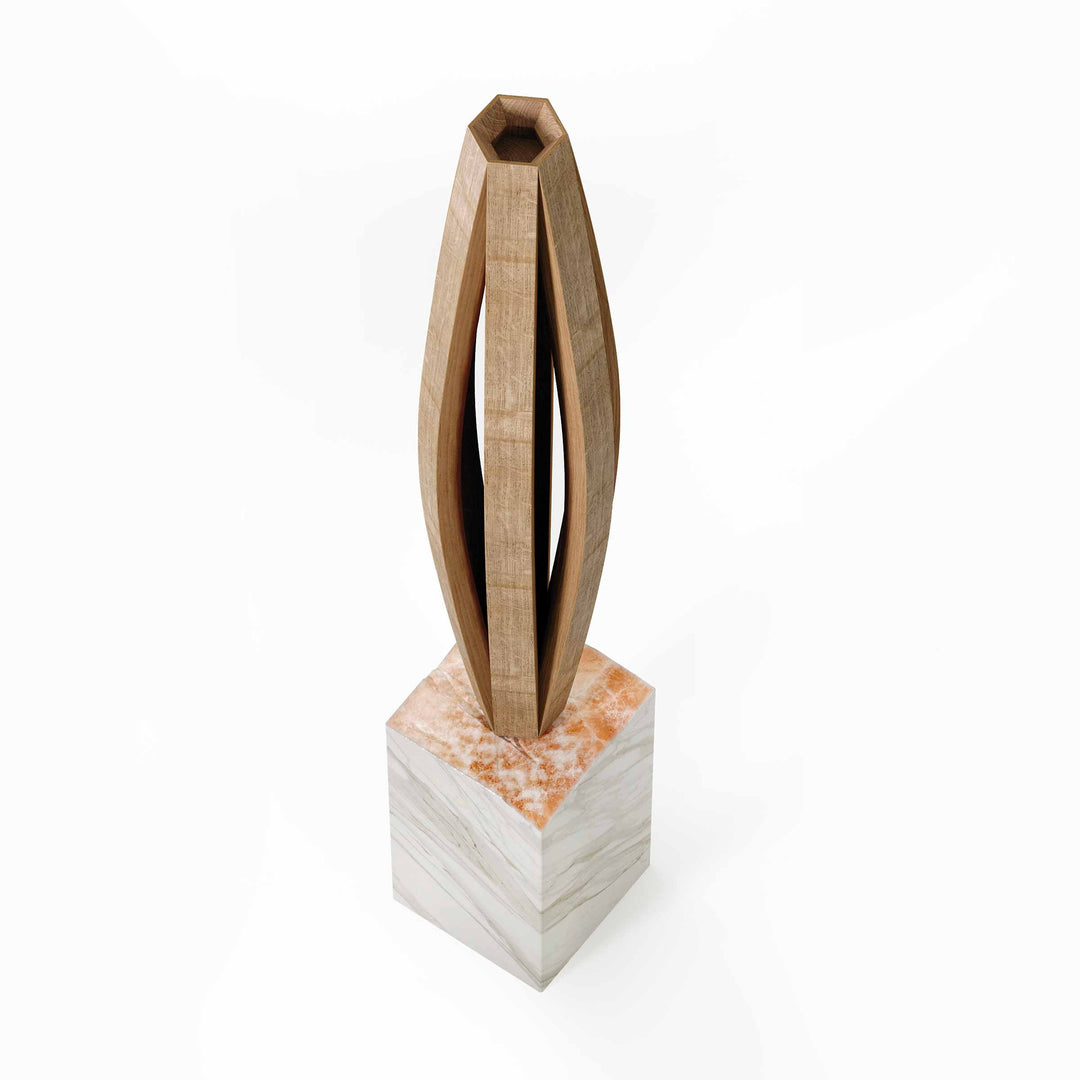 Wood Floor Lamp PIENZA by Andrea Riva, Francesco De Luca, Caia Rossa for Winetage 04