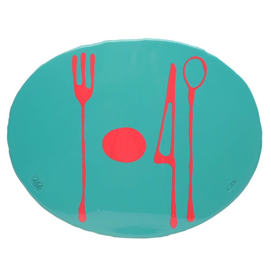 Placemat TABLE-MATES Matt Ocean And Matt Fuchsia Set of Four by Gaetano Pesce for Fish Design 01