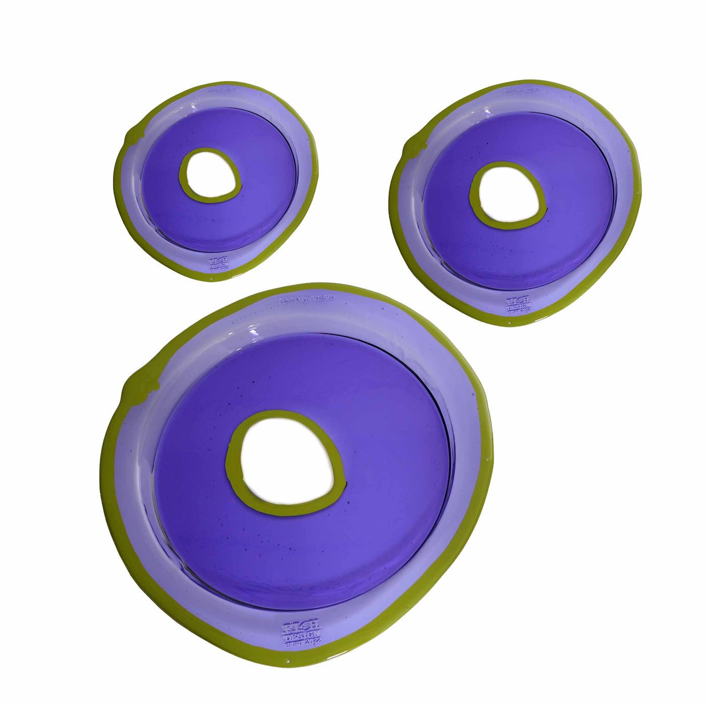 Resin Round Tray TRY-TRAY Purple by Gaetano Pesce for Fish Design 01