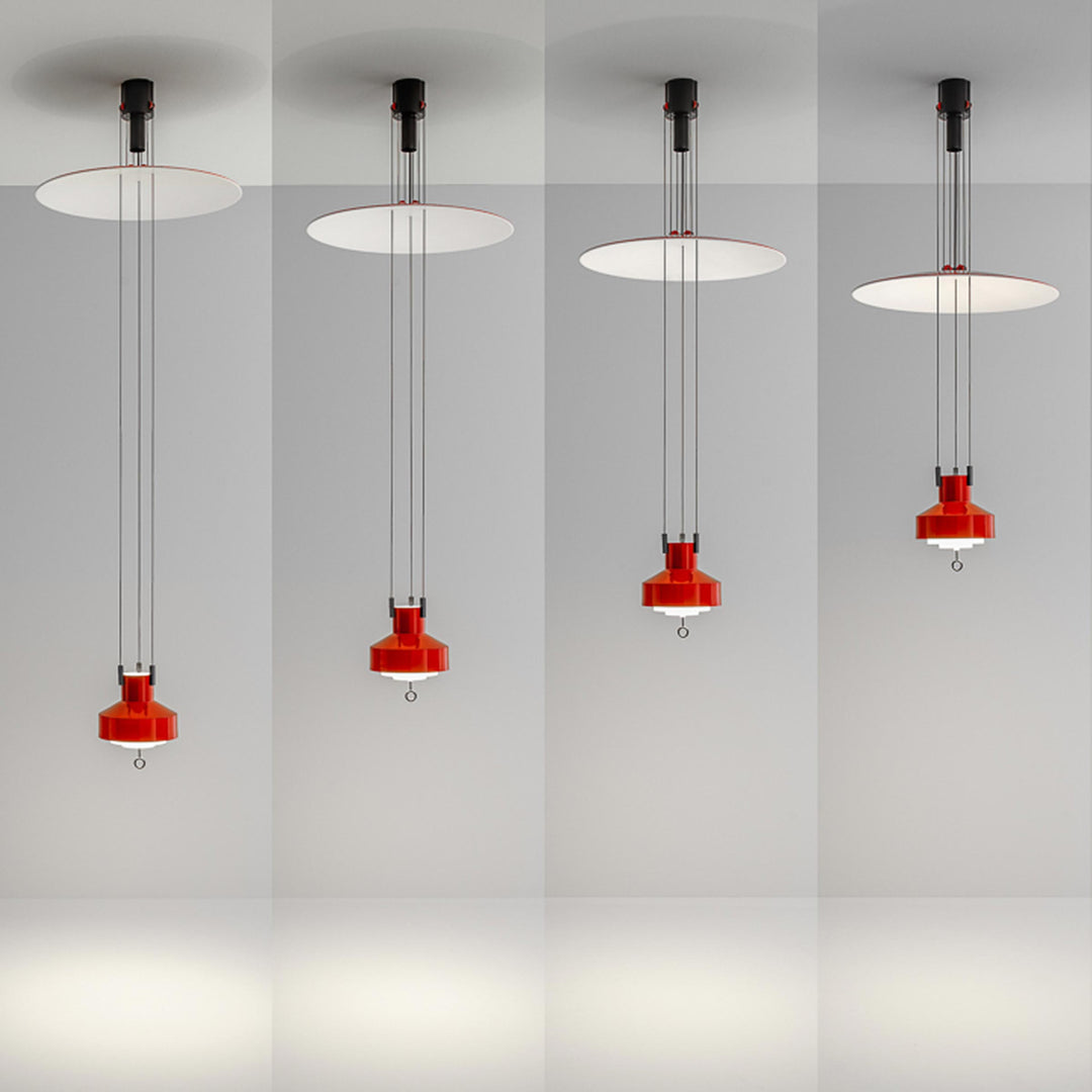 Adjustable Metal Suspension Lamp SALISCENDI by Achille & Pier Giacomo Castiglioni for Stilnovo 06