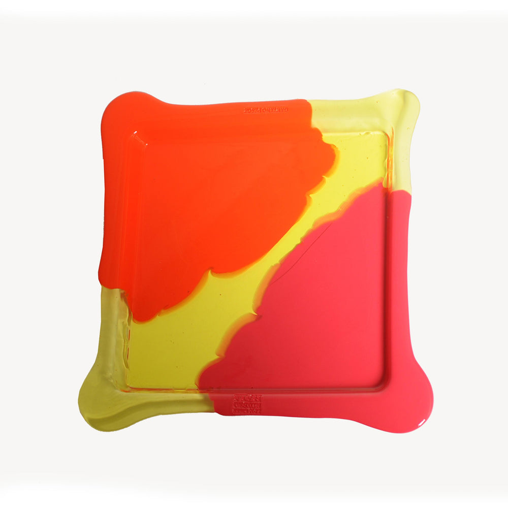 Resin Square Tray TRY-TRAY Red by Gaetano Pesce for Fish Design 02