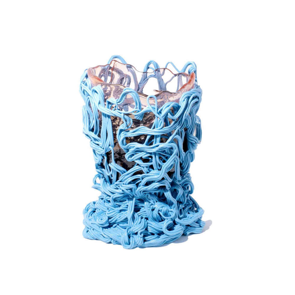 Resin Vase SPAGHETTI SPECIAL EXTRA COLOUR Light Blue by Gaetano Pesce for Fish Design 02