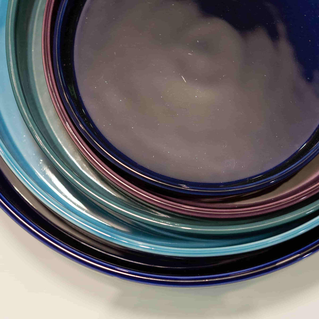 Keramische konzentrische Platten LA CERCHIA - NAVIGLI Set aus sechs von Germana Scapellato für Wtfb