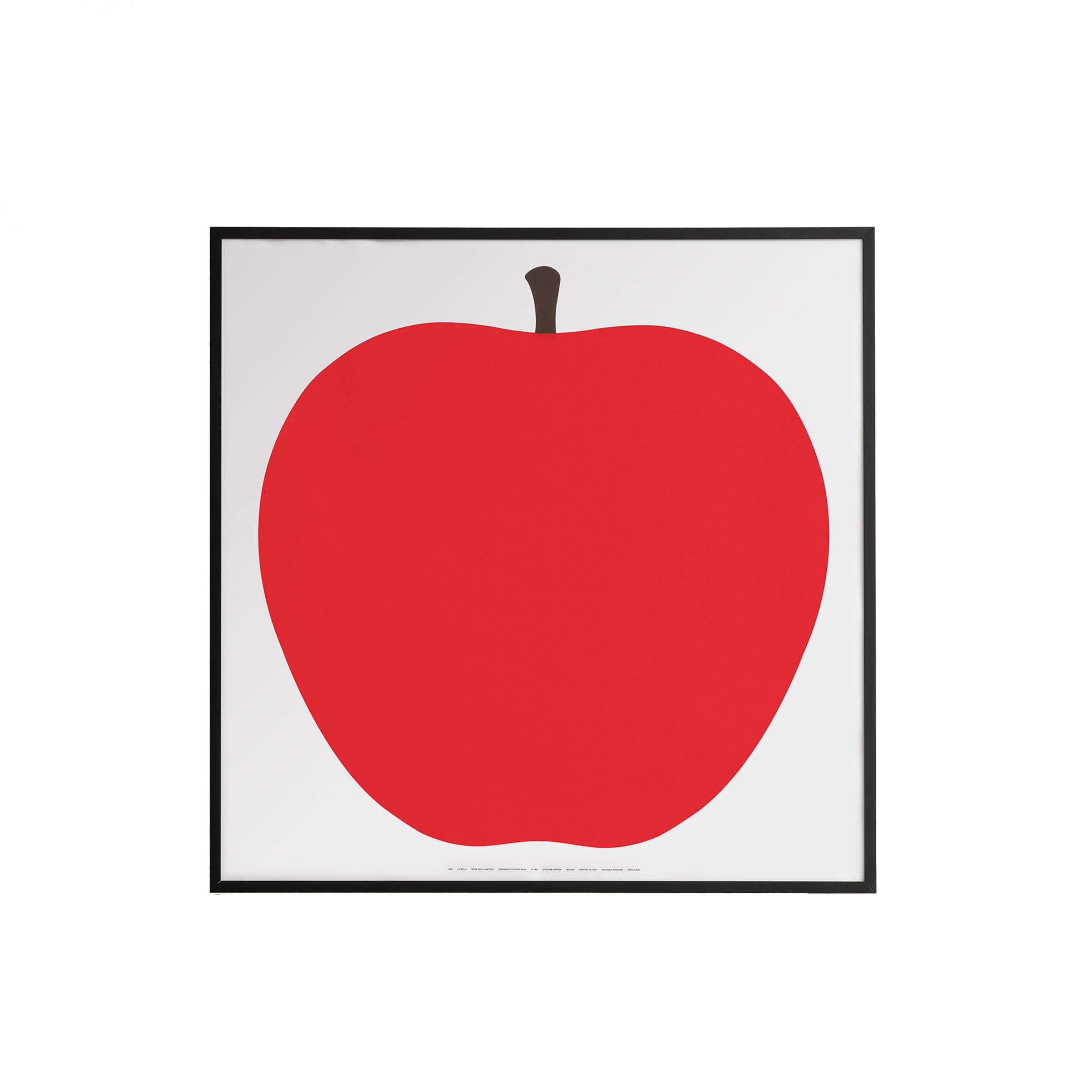 Framed Silkscreen Print Set UNO, LA MELA by Enzo Mari for Danese