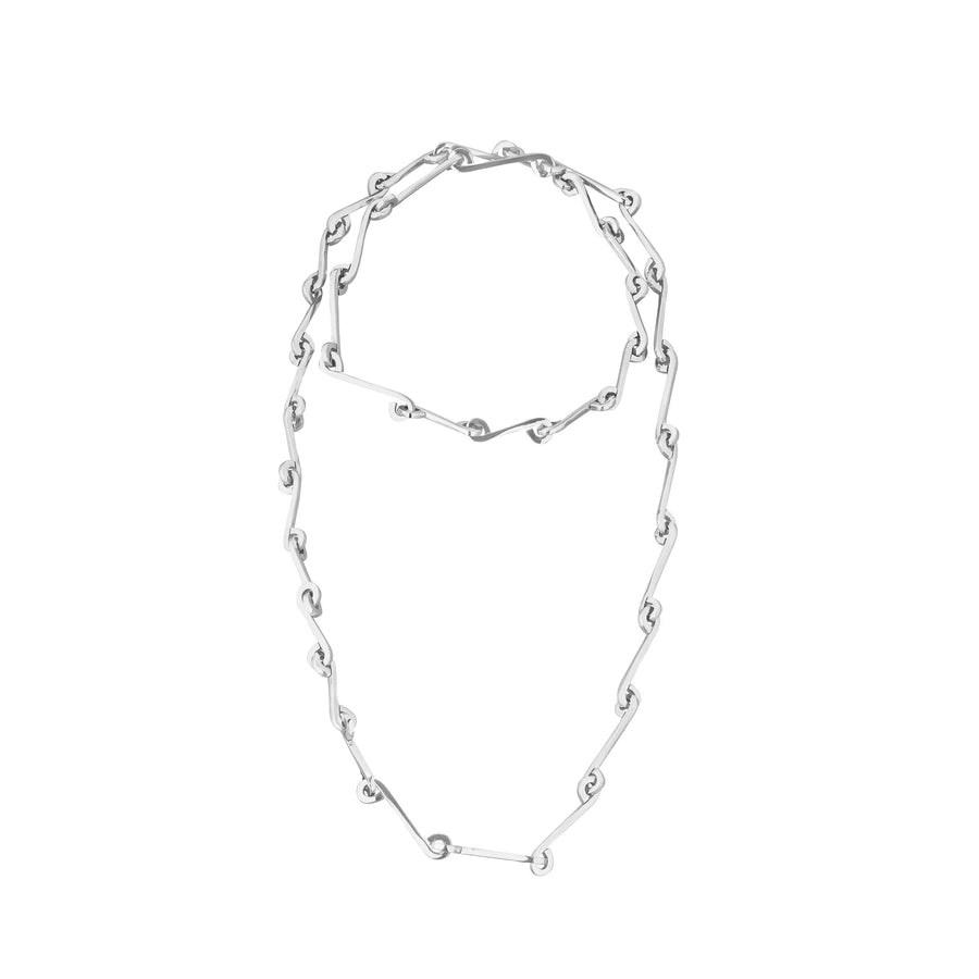 Silver Necklace HOKUSAI by Afra Bianchin Scarpa for San Lorenzo 01