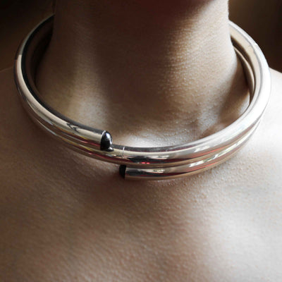 Silver Necklace SENZA FINE by Lella&Massimo Vignelli 01