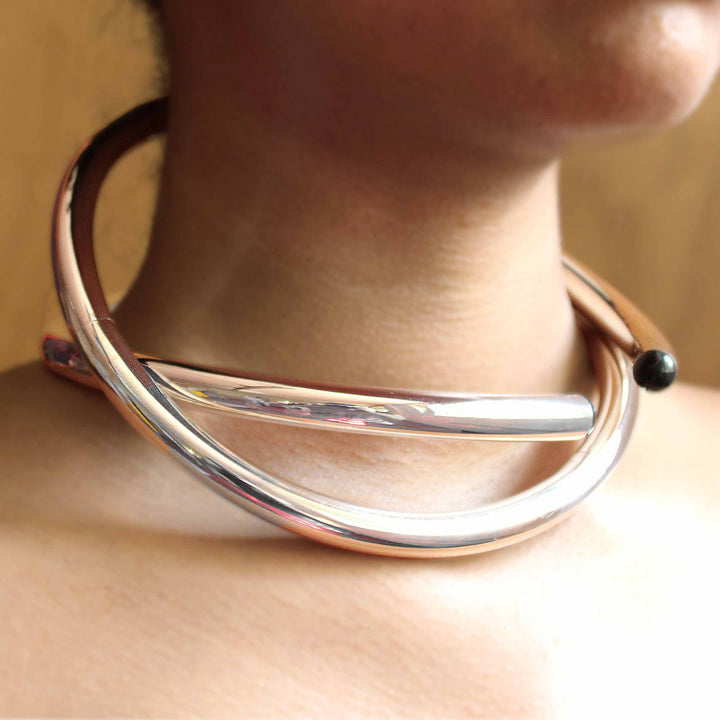 Silver Necklace SENZA FINE by Lella&Massimo Vignelli 04