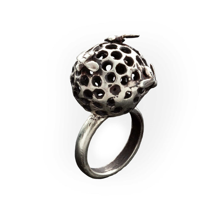 Silver Ring ALVEARINO by Jessica Carroll for BABS Art Gallery - Limited Edition 01