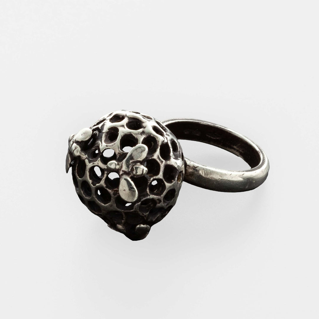 Silver Ring ALVEARINO by Jessica Carroll for BABS Art Gallery - Limited Edition 02