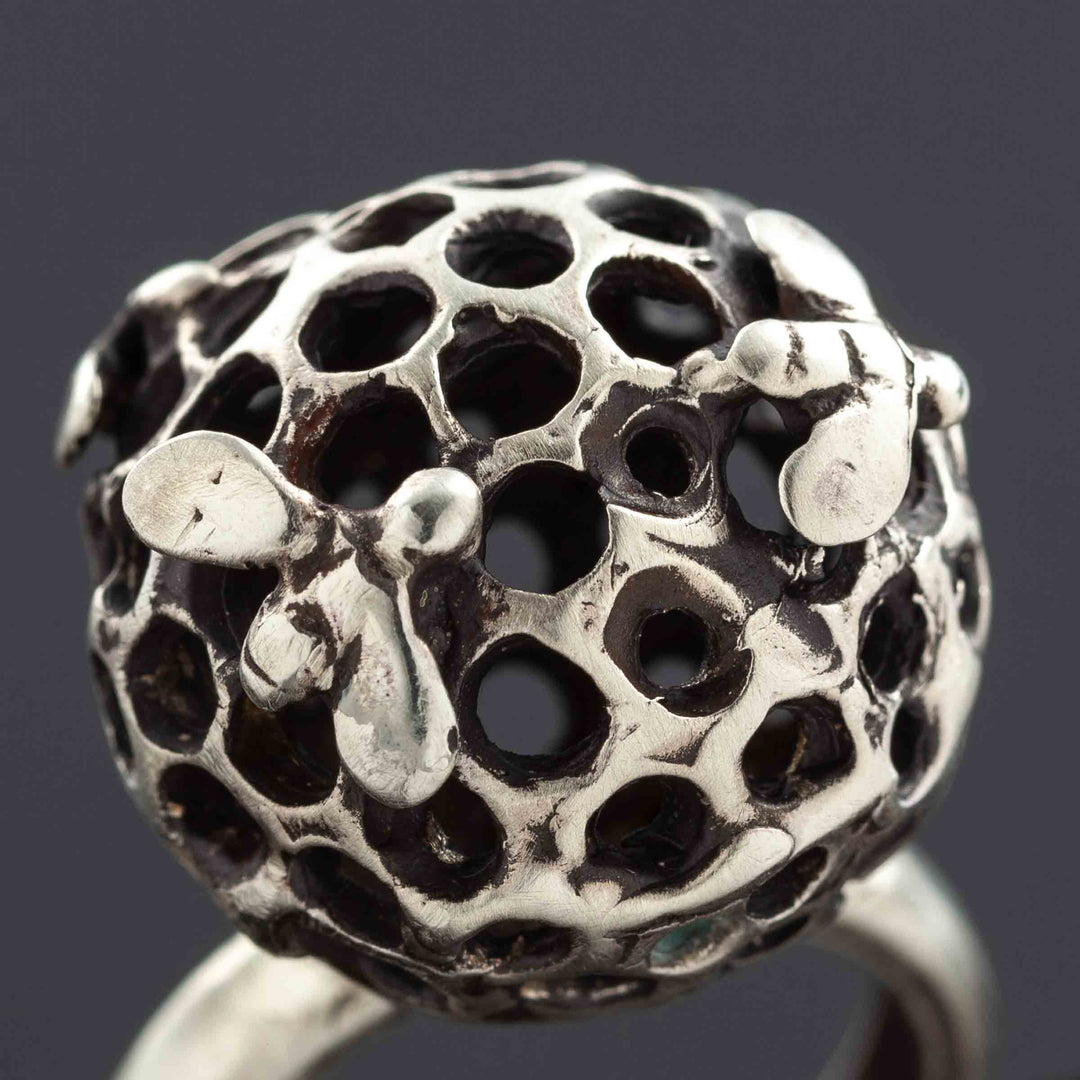 Silver Ring ALVEARINO by Jessica Carroll for BABS Art Gallery - Limited Edition 03