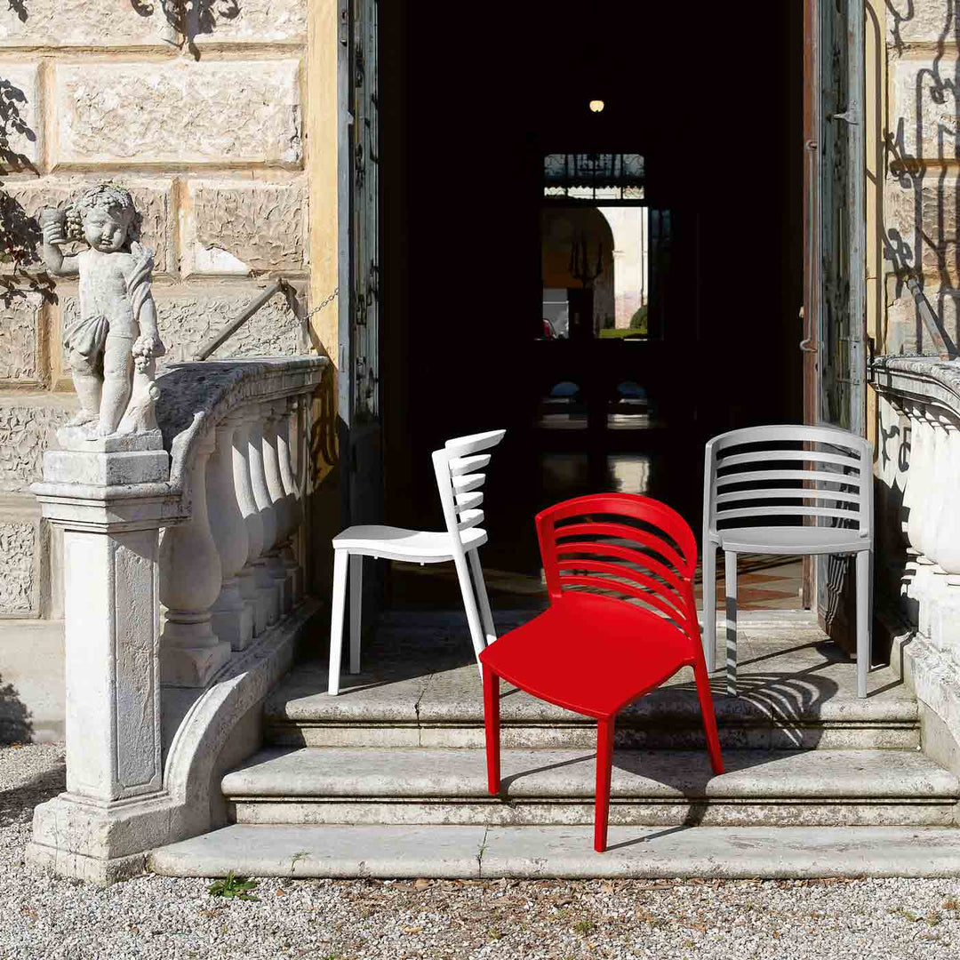 Stackable Polypropylene Chair VENEZIA by Favaretto & Partners for BBB Italia 06